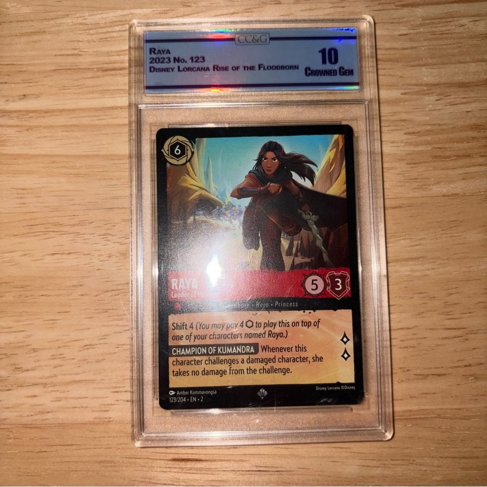 Disney Lorcana - Raya – Leader Of Heart #123 - Crowned Gem 10